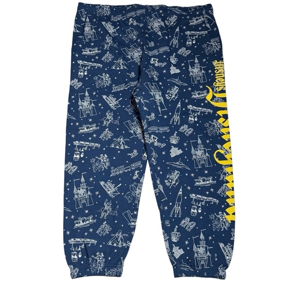 NWOT Disney 100 Disneyland Resort Comfort Jogger Sweatpants Novelty Unisex XXL - Picture 2 of 13